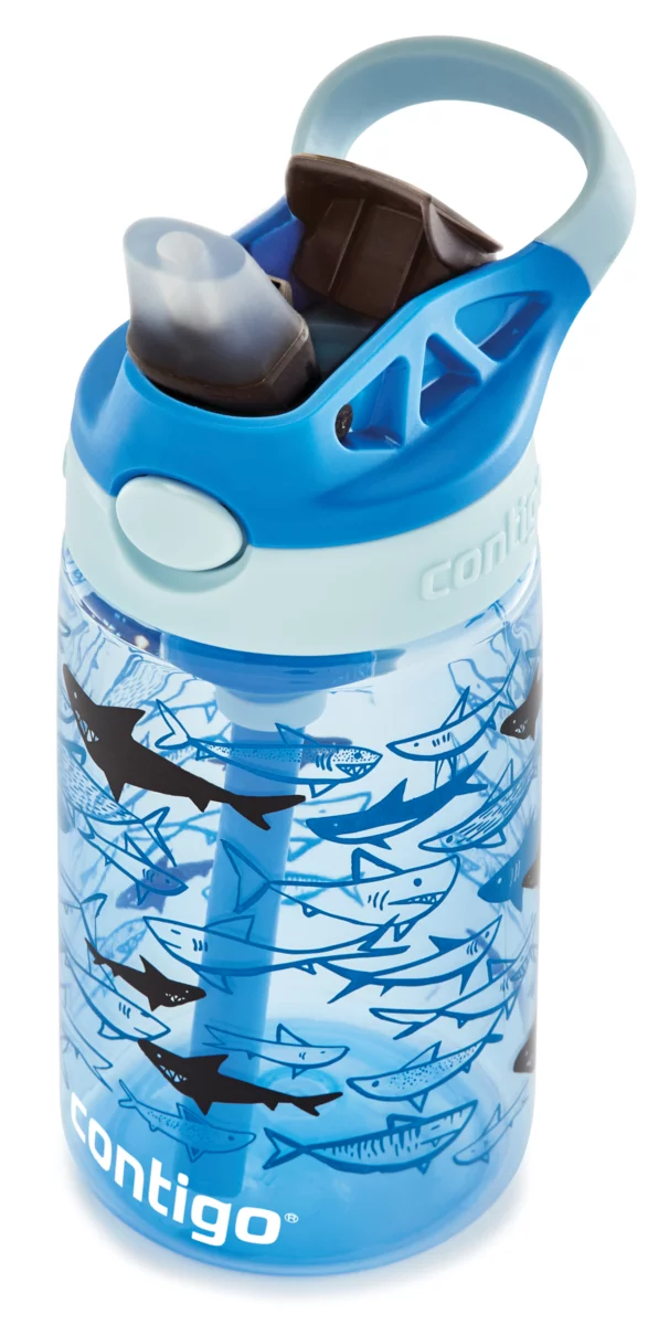 Contigo Easy Clean AUTOSPOUT™ Kids Water Bottle, 420 ml (Shark)